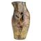 Hello Honey® 10.5" Multicolor Hand-Painted Stoneware Organic Vase with Reactive Glaze